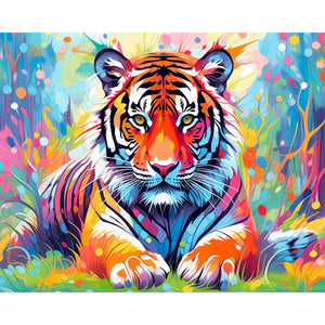 Colorful Tiger Painting By Number 2