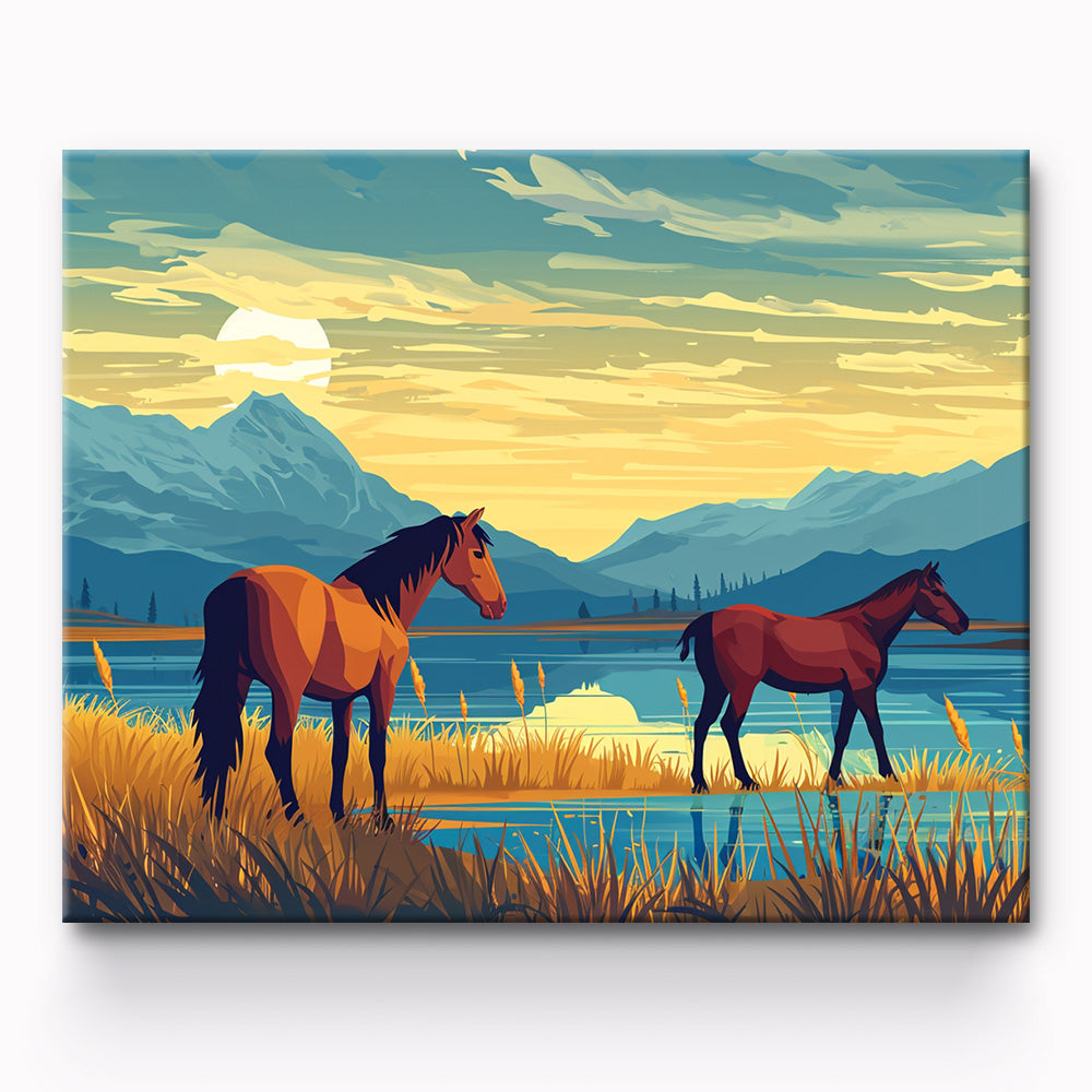 Horse Painting By Number 1