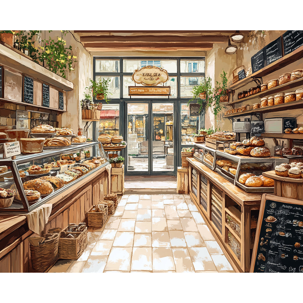 Bakery Store Painting By Number 2