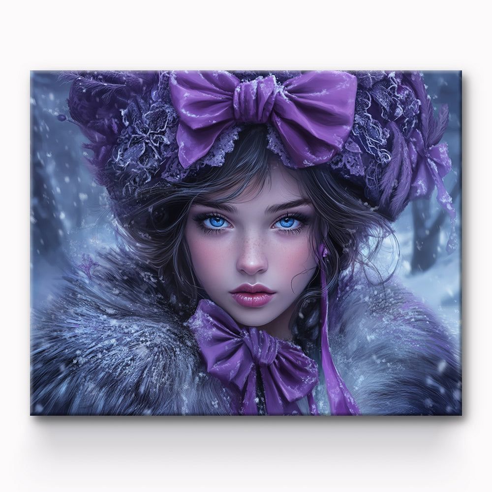 Beautiful Girl Painting By Number 1