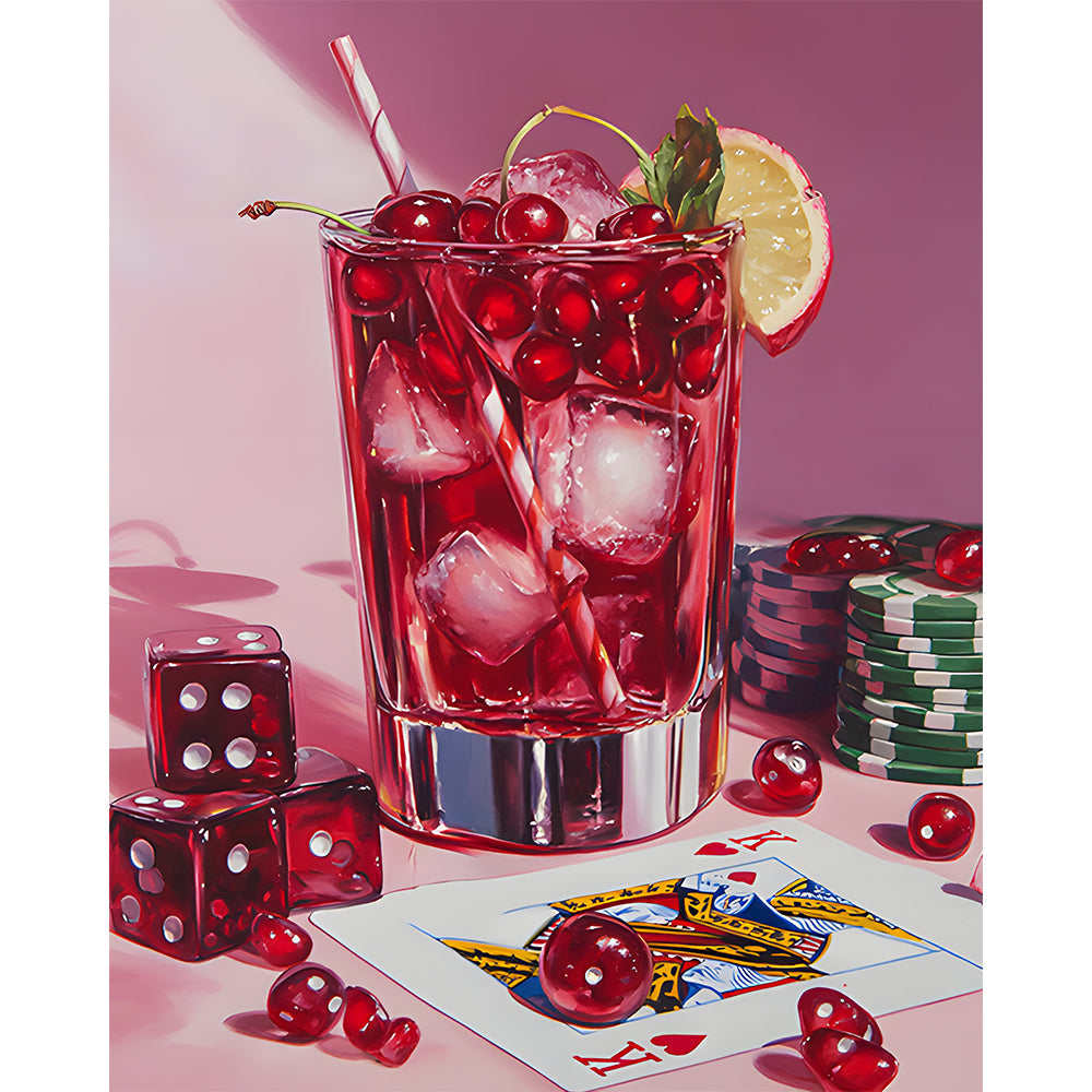 Pink Game Night  Painting By Number 2