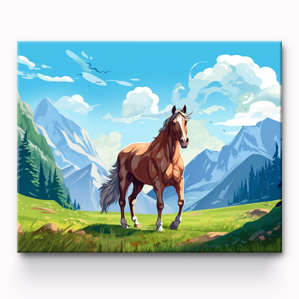 Horse Painting By Number 1