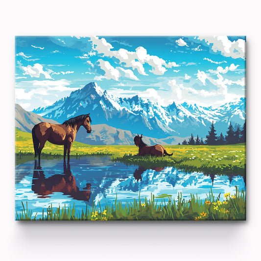 Horse Painting By Number 1