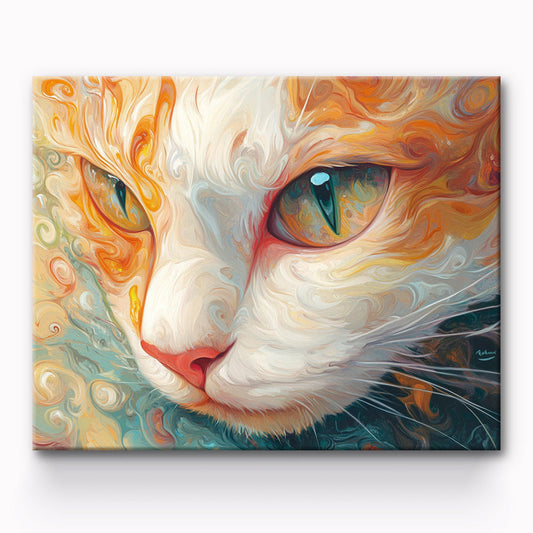 Cat Portrait Painting By Number 1