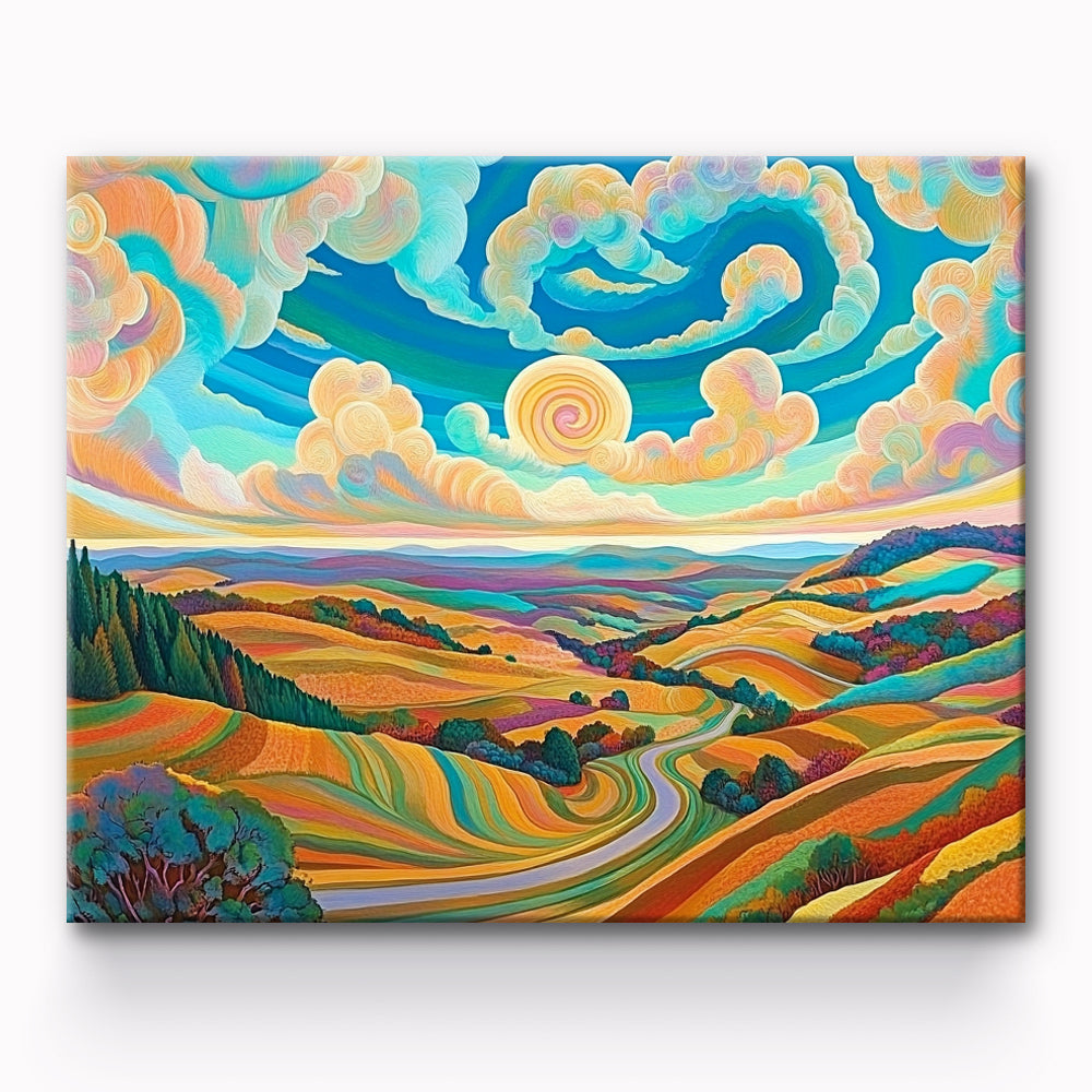 Valley Plateau Painting By Number 1