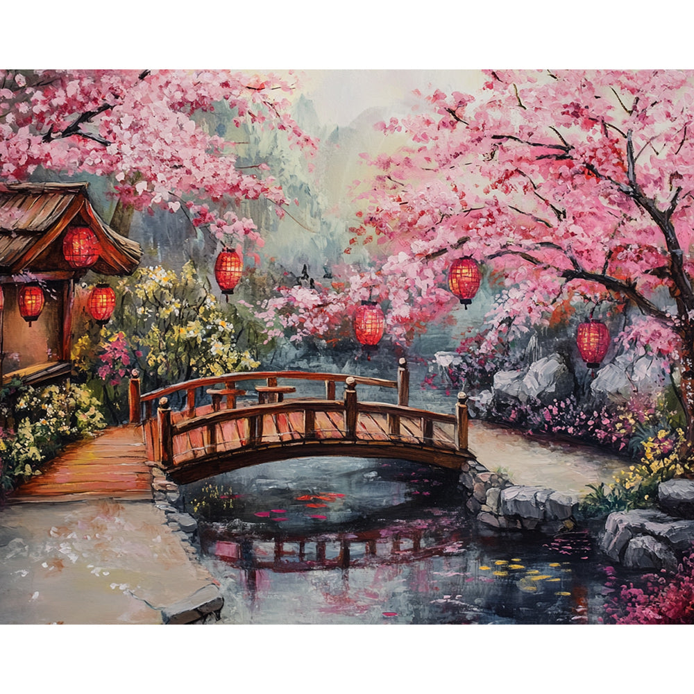 Arashi Bridge Courtyard Painting By Number 2