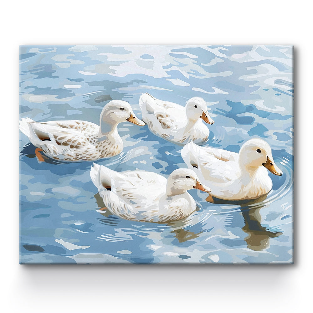 Ducks In The Lake Painting By Number 1