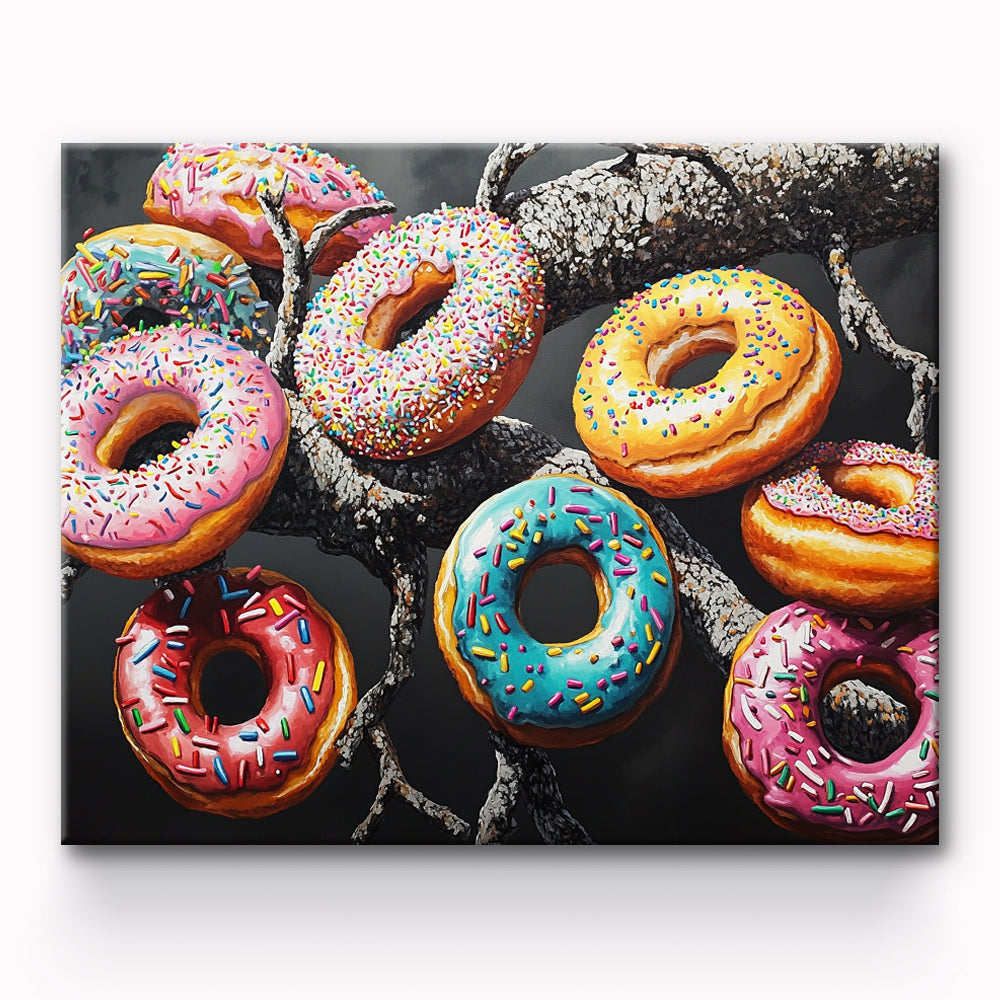 Doughnut Food Painting By Number 1