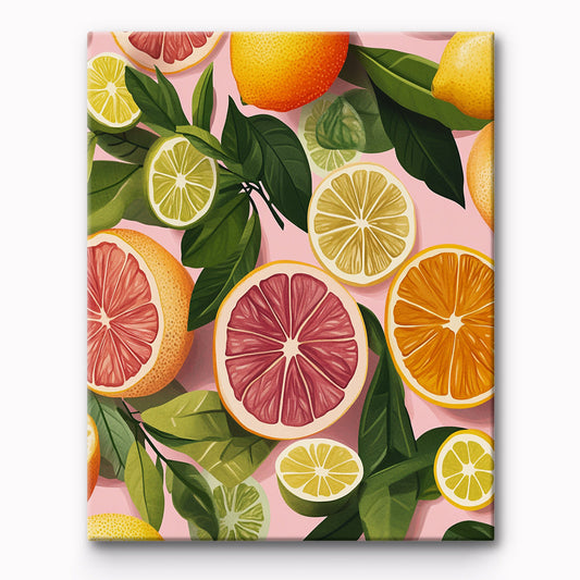 Citrus Fruits Painting By Number 1