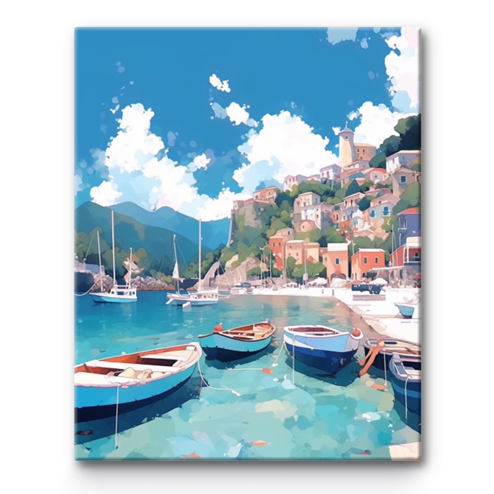 Seaside Town Painting By Number 1