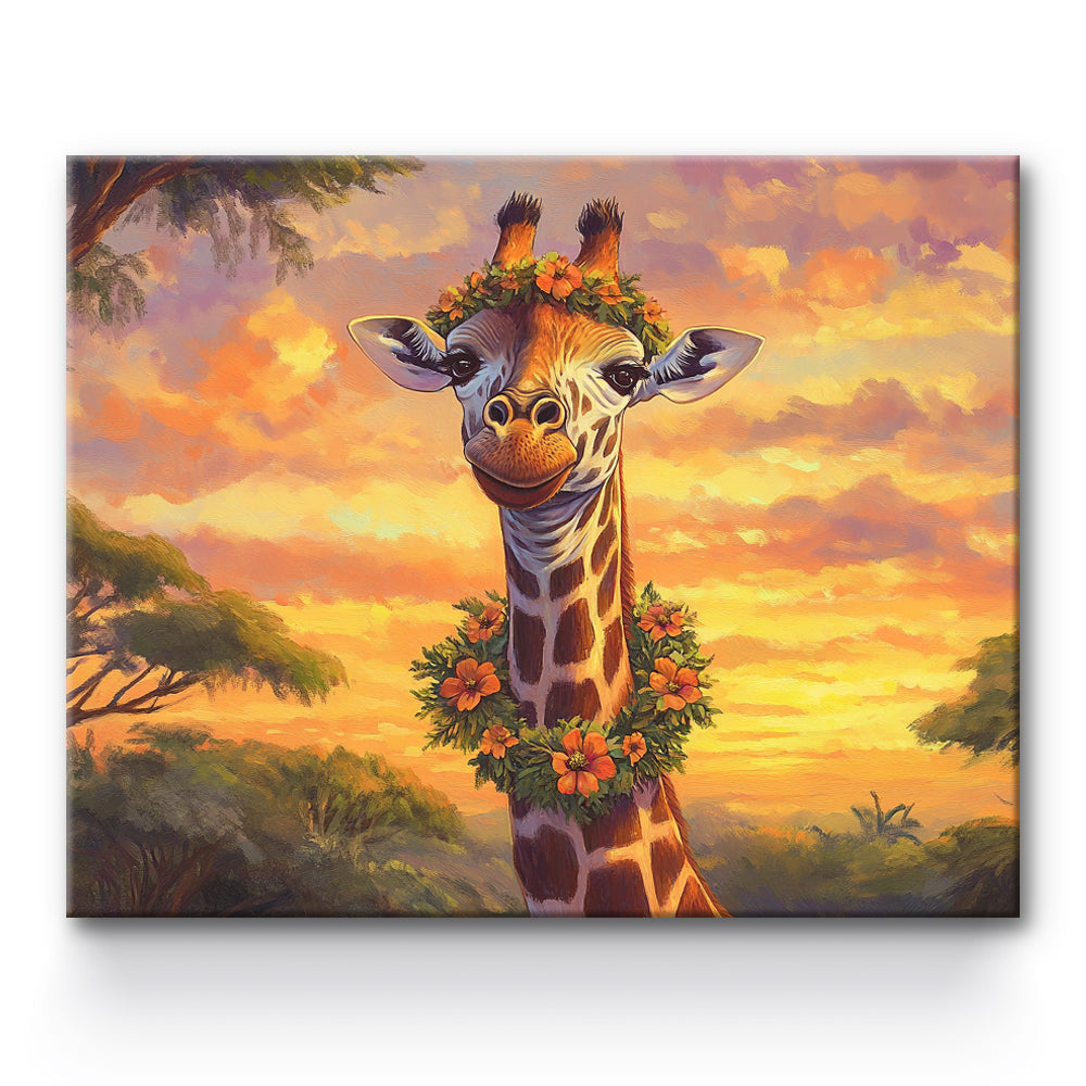 Giraffe Painting By Number 1