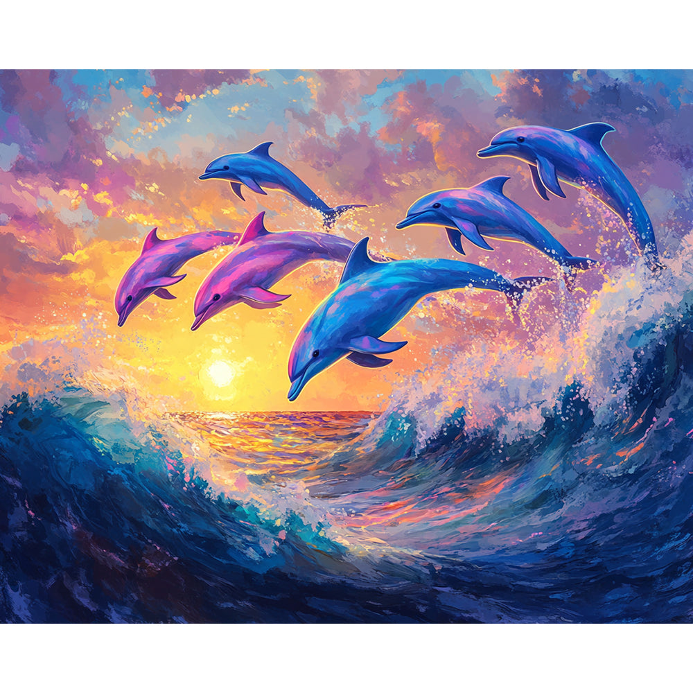 Dolphin Painting By Number 2