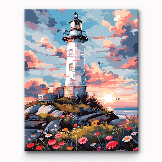 Lighthouses Painting By Number 1