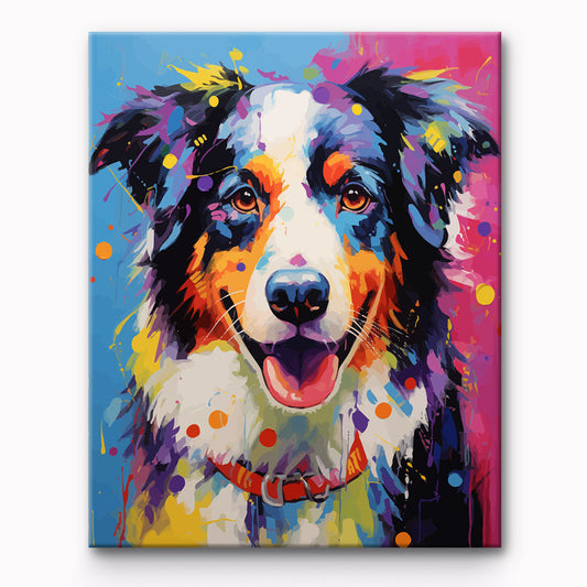 Colorful Dog Painting By Number 1