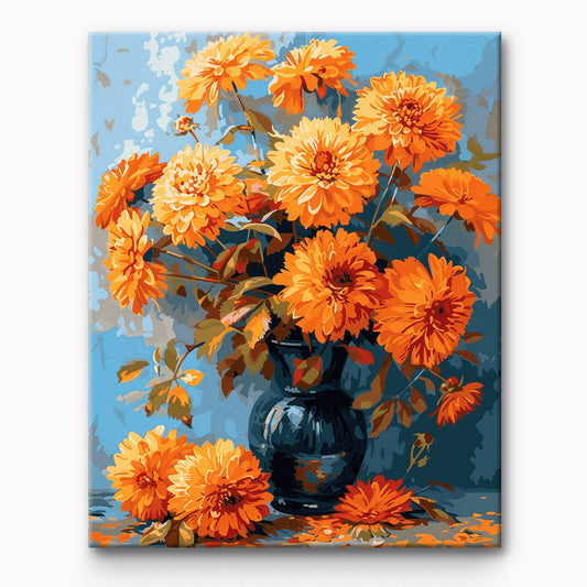 Chrysanthemum Flower Painting By Number 1