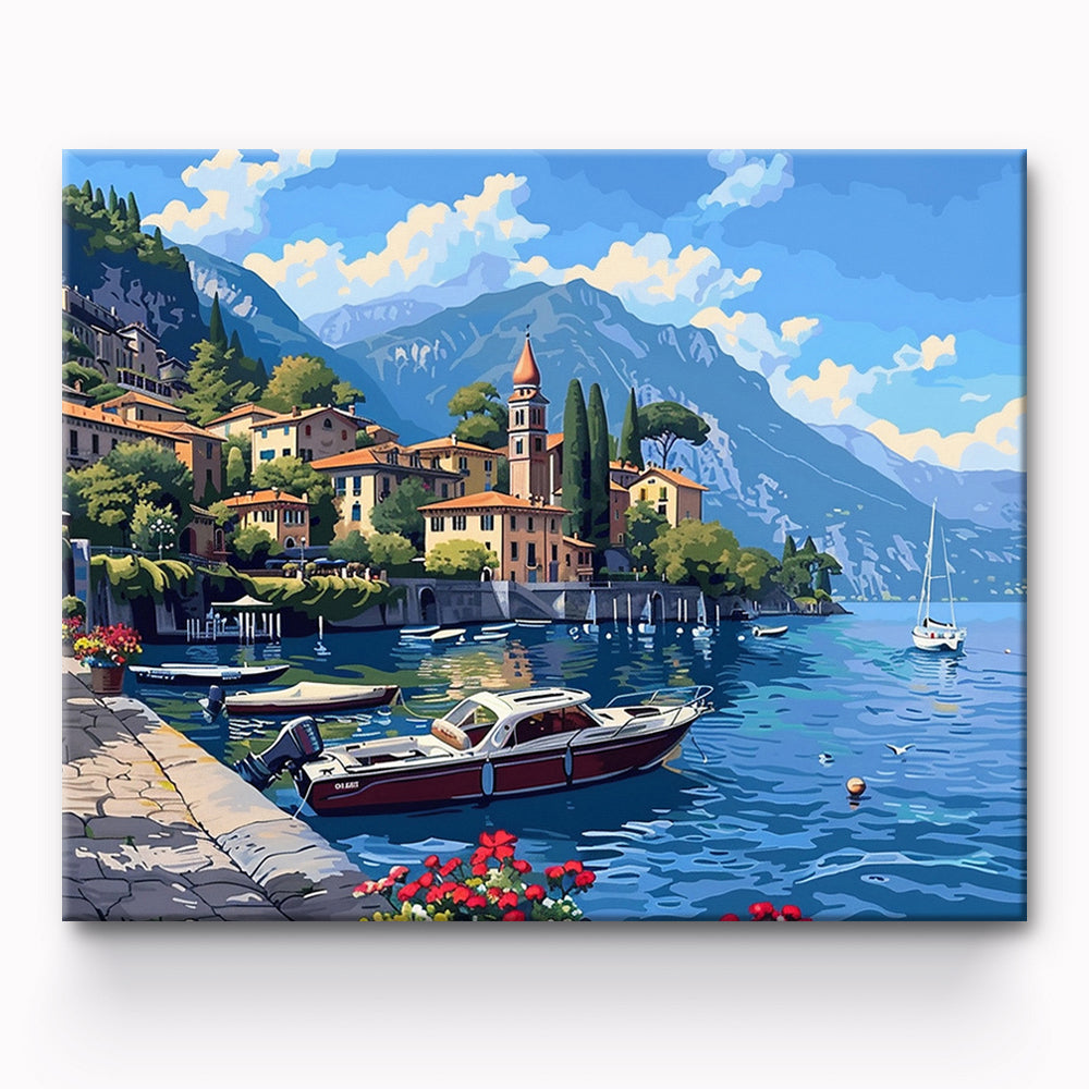 Seaside City Painting By Number 1