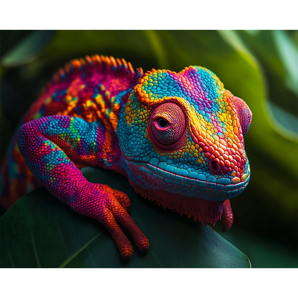 Chameleon Painting By Number 2