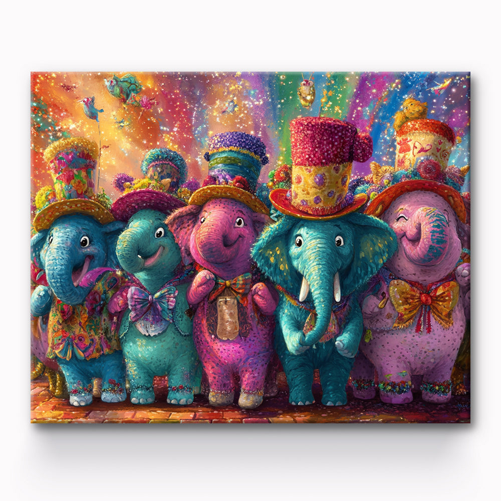 Funny Elephant Painting By Number 1
