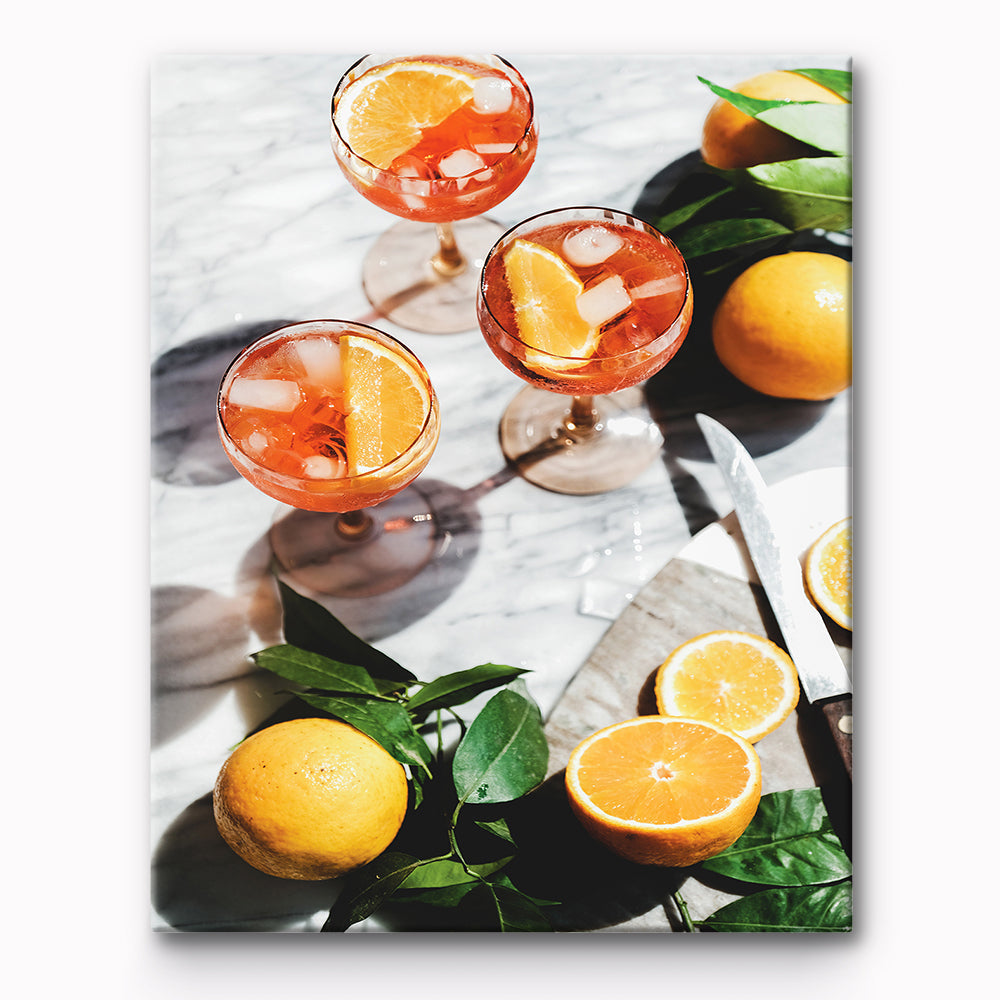 Lemon Tea For The Table Painting By Number 1