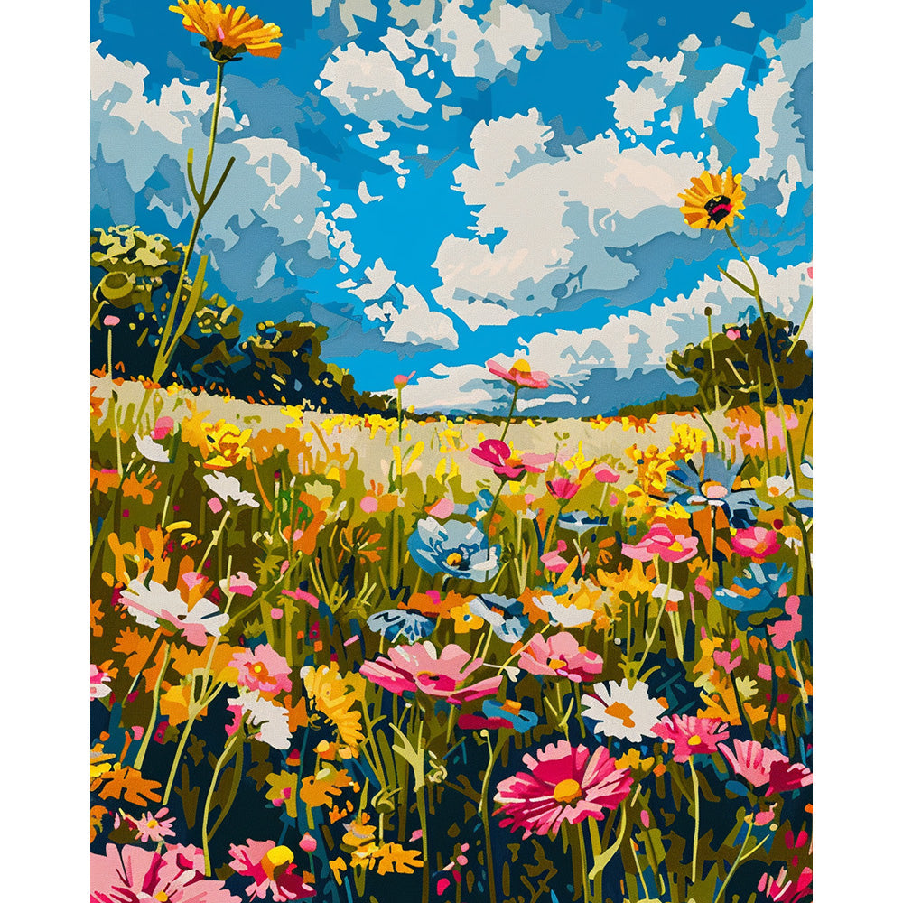 Flower Farm Painting By Number 2