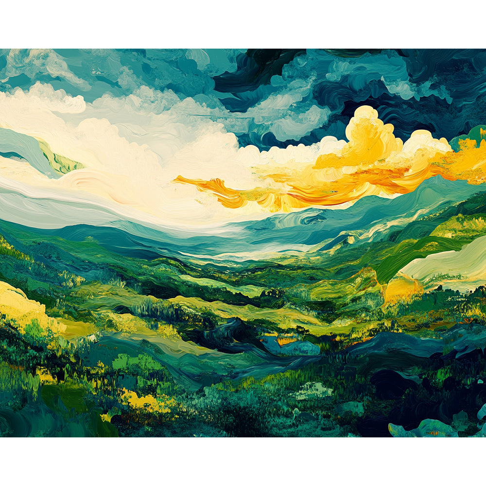 Mountain Forest Painting By Number 2