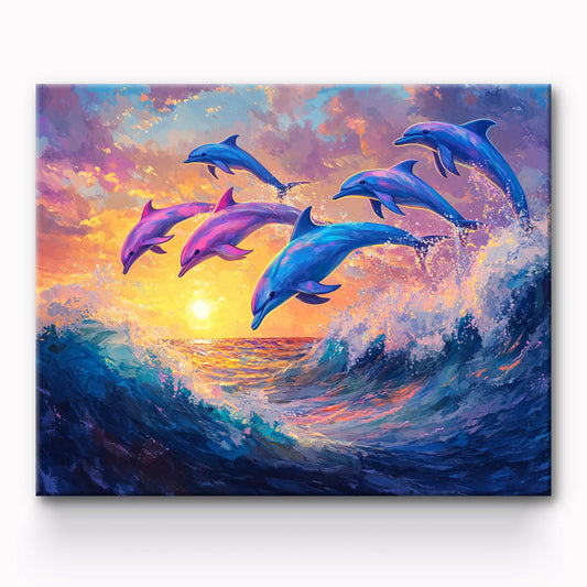 Dolphin Painting By Number 1