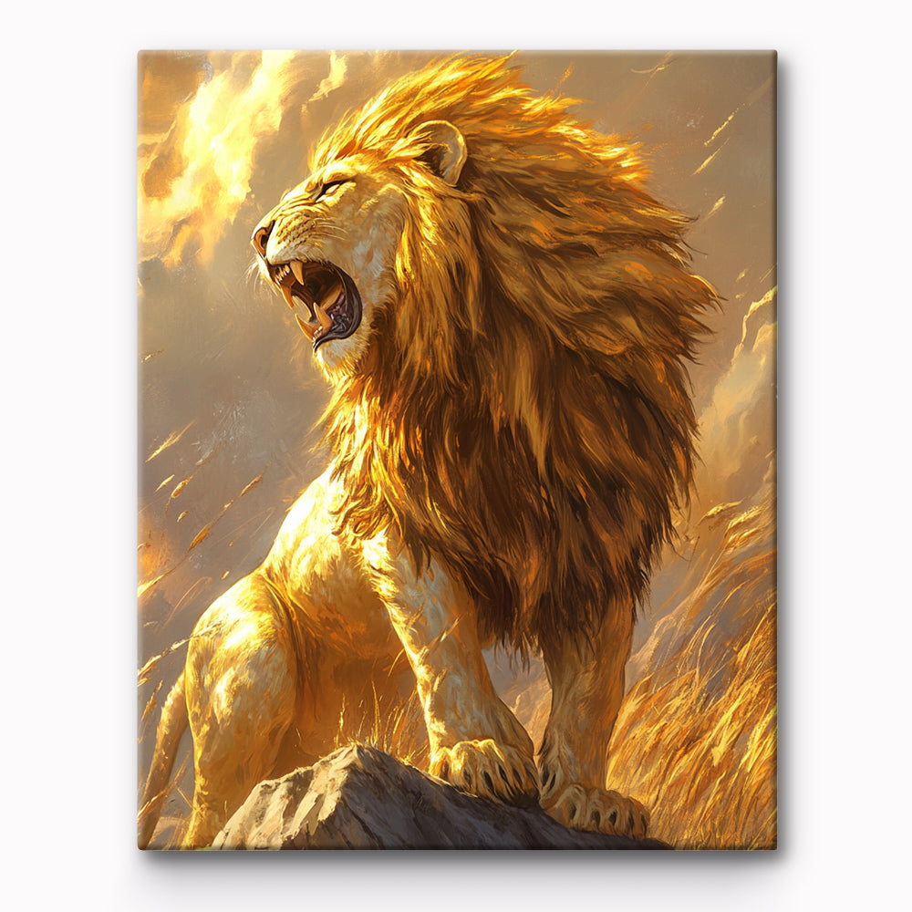 Lion Painting By Number 1