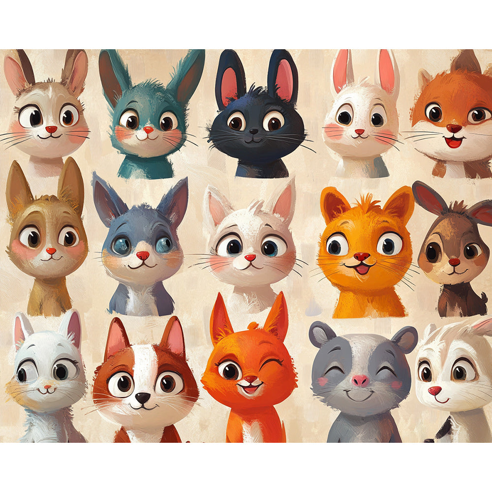Portraits of animals Painting By Number 2