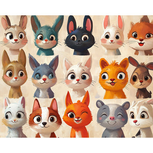 Portraits of animals Painting By Number 2
