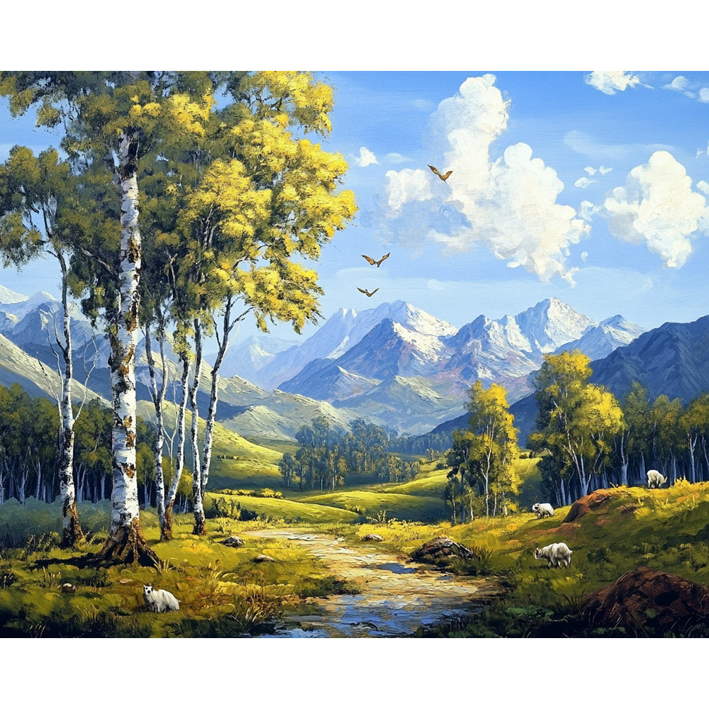 Mountain Landscape Painting By Number 2