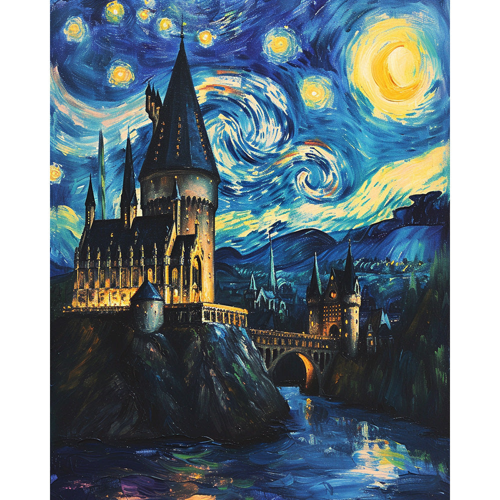 Castle Stars Painting By Number 2