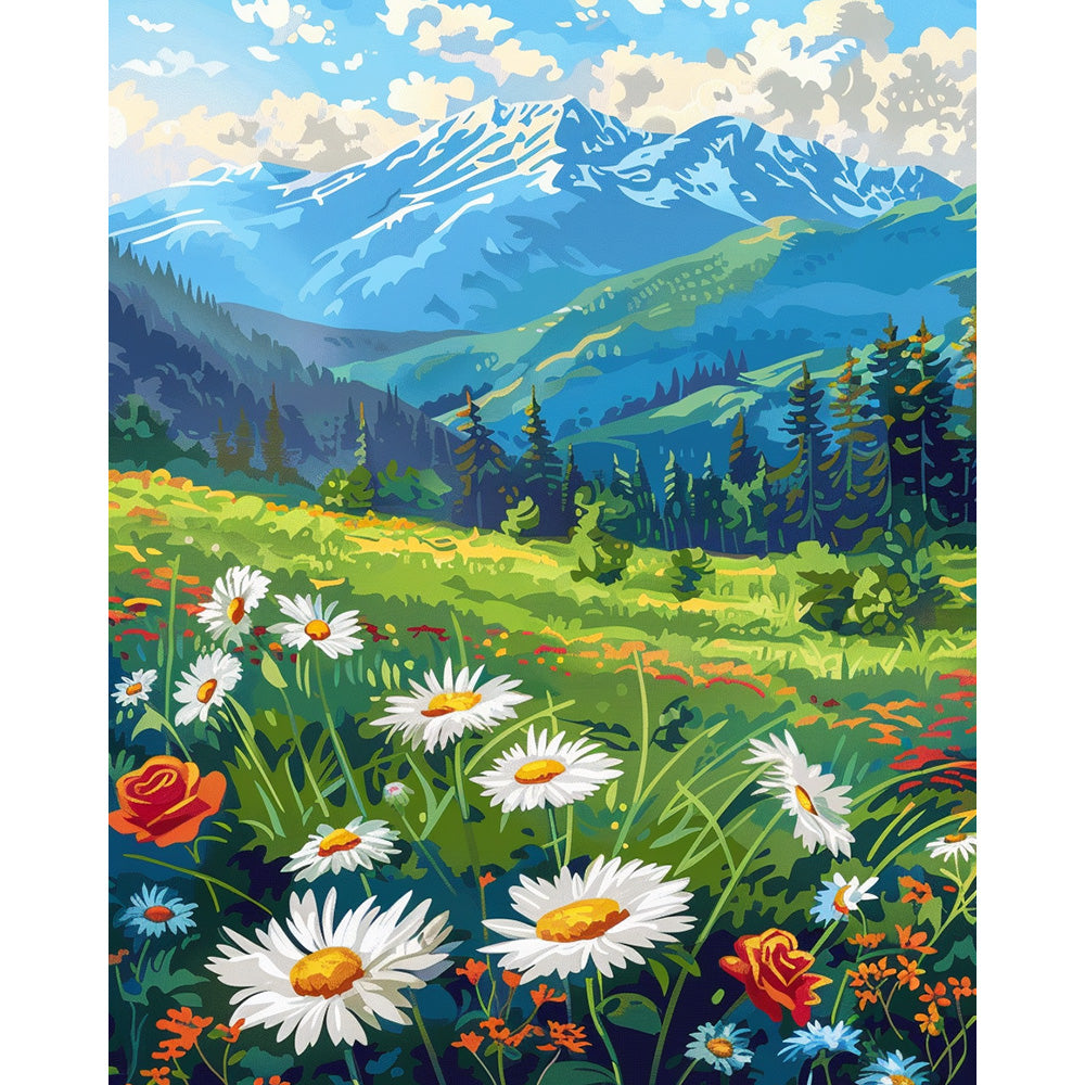 Flower Farm Painting By Number 2