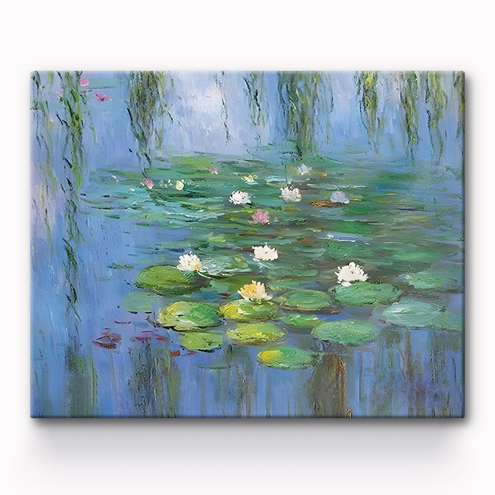 Lotus Leaf Painting By Number 1
