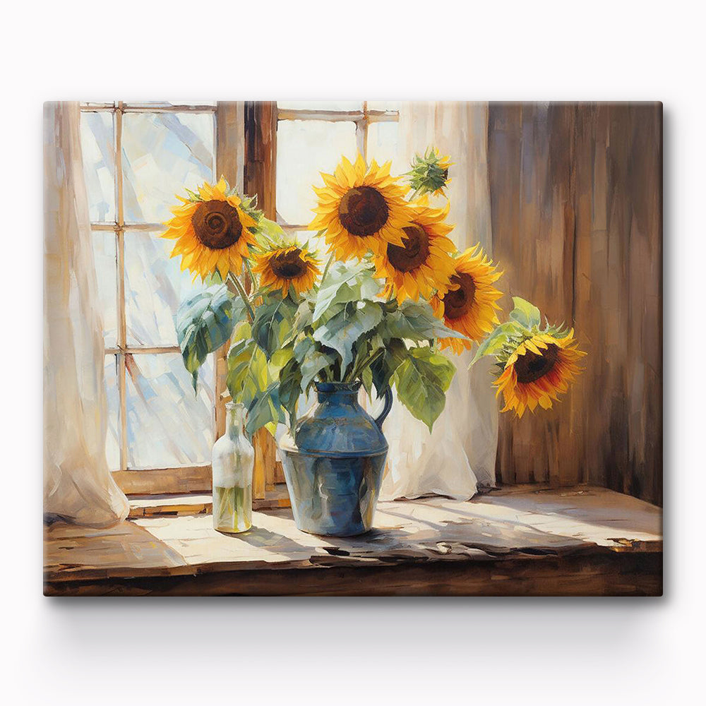 Sunflower Painting By Number 1