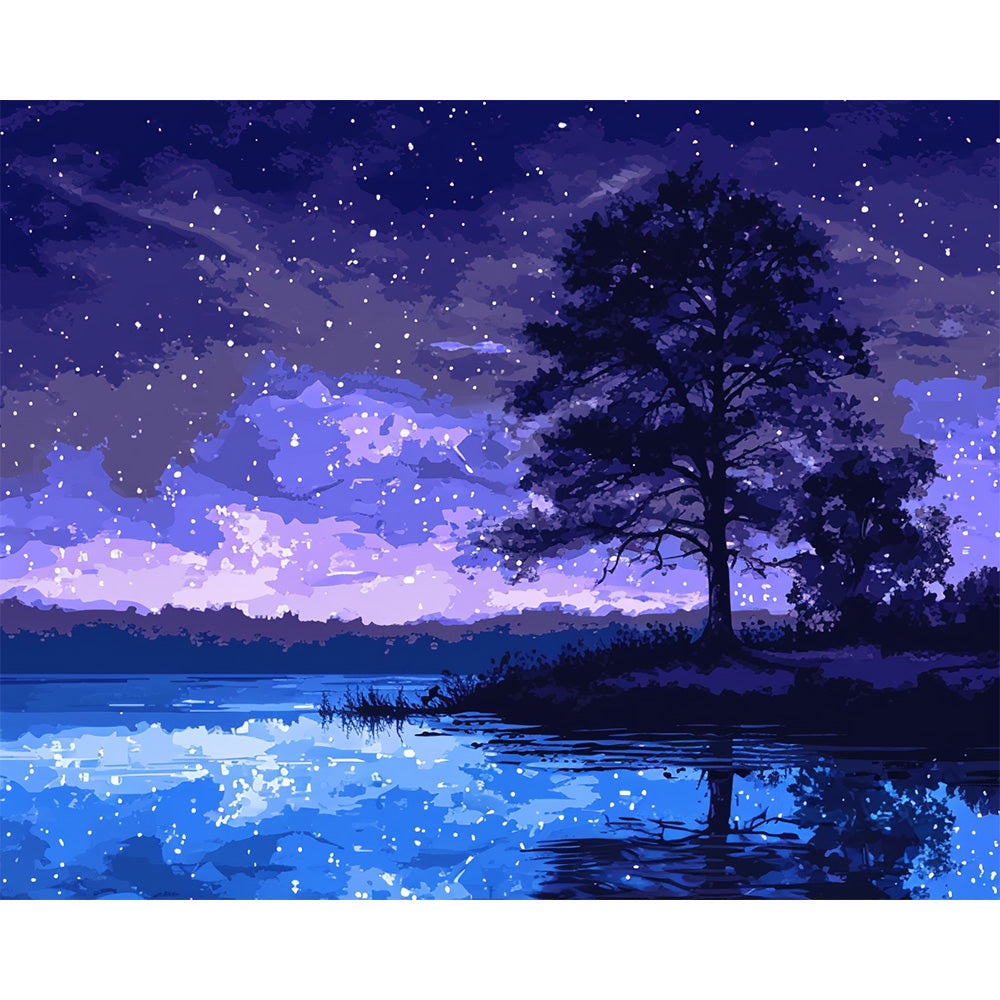 Curtain Of Night Painting By Number 2