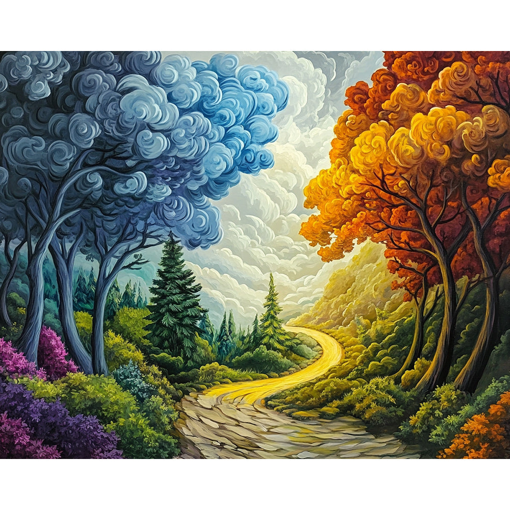 Forest Path Painting By Number 2