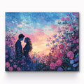 Embracing In The Sea Of Flowers Painting By Number 1