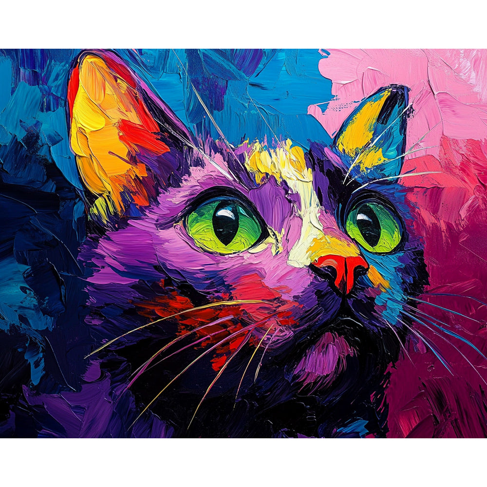 Cat Portrait Painting By Number 2