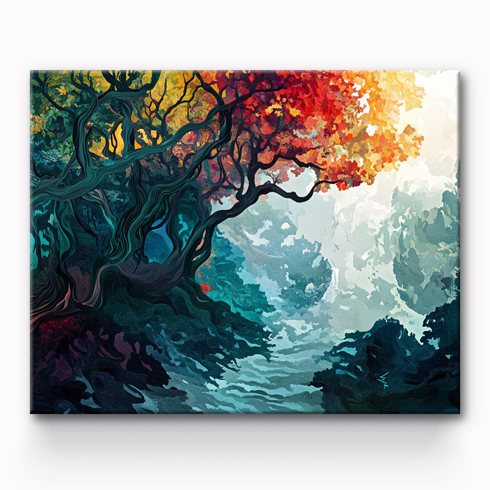 Tress Stream Painting By Number 1