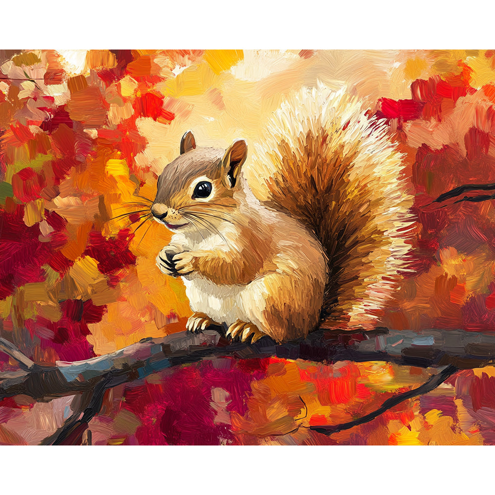 Squirrels Painting By Number 2