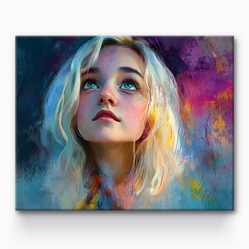 Beautiful Girl Painting By Number 1
