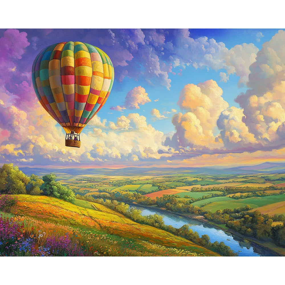 Hot Air Balloon Painting By Number 2