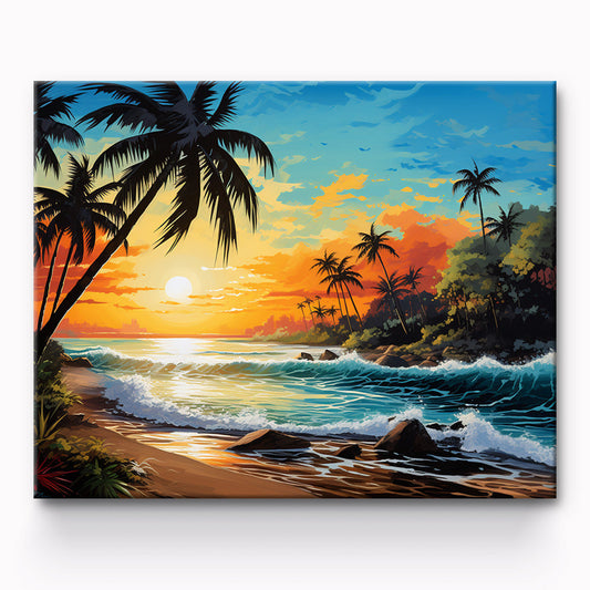 Beaches Painting By Number 1