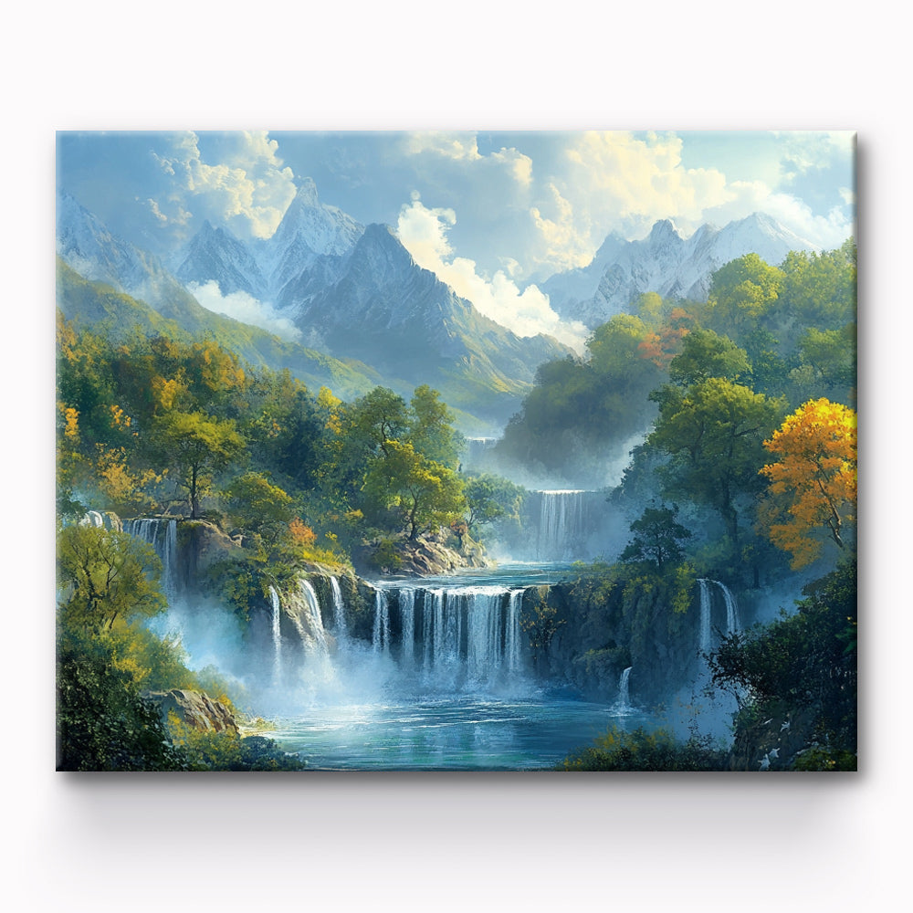 Waterfall Painting By Number 1