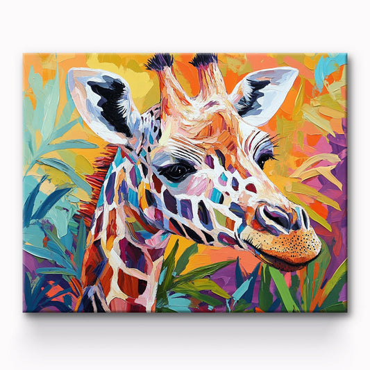 Giraffe Painting By Number 1