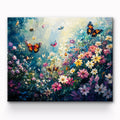 Butterfly in the Flower Painting By Number 1