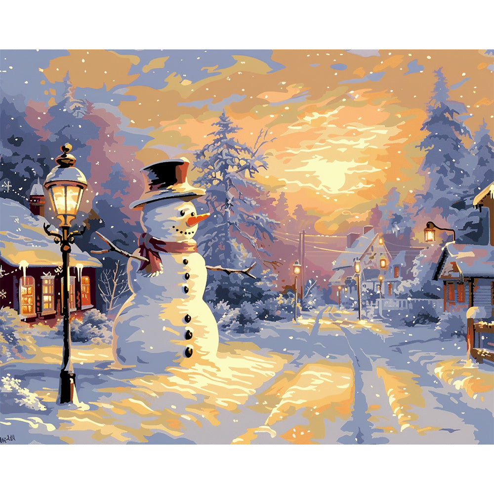 Snowman Painting By Number 2
