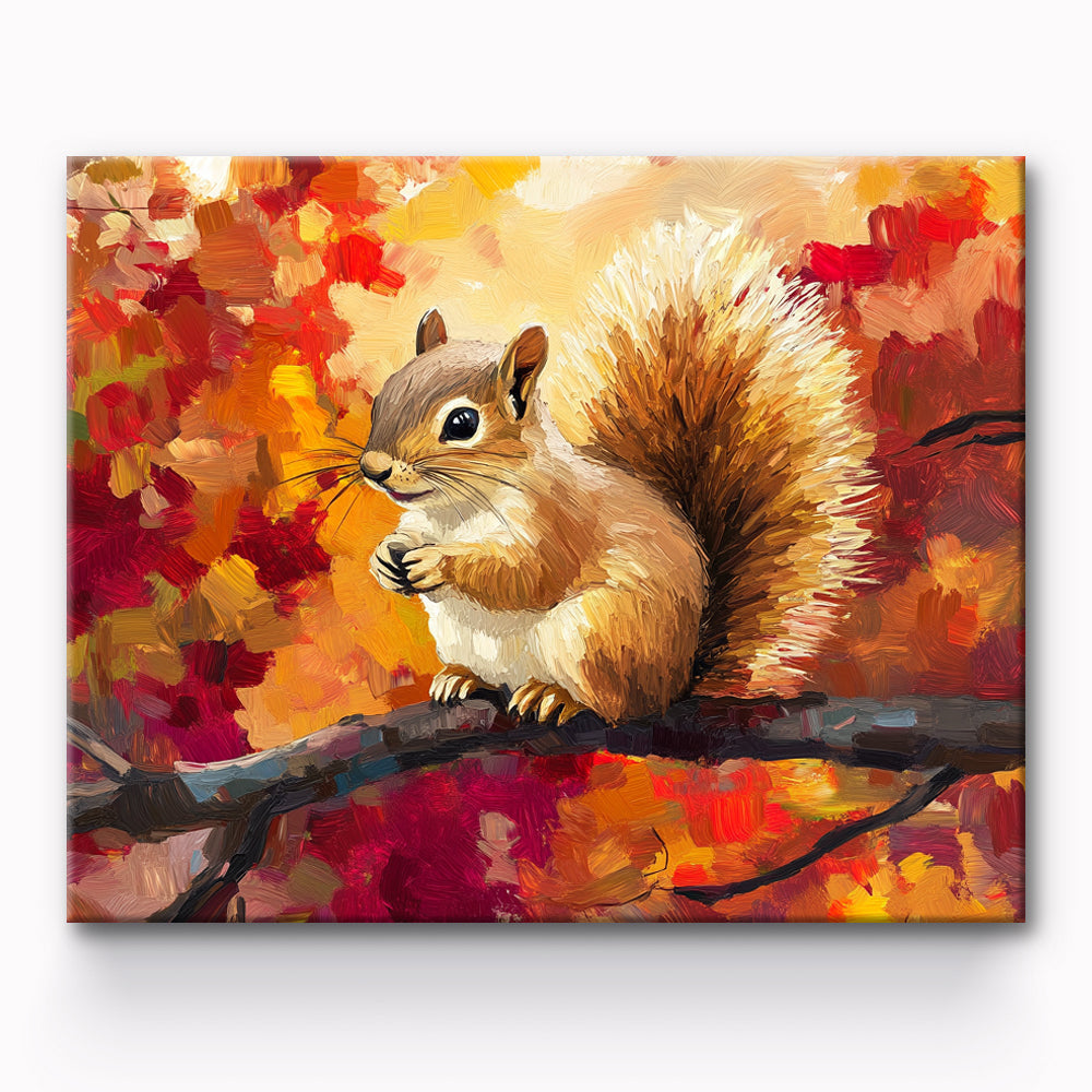 Squirrels Painting By Number 1