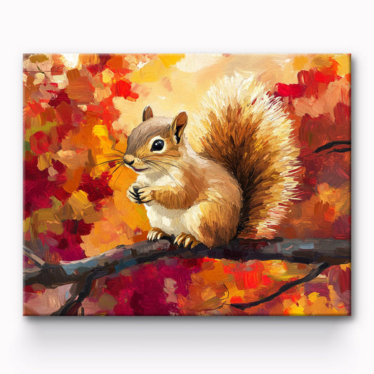 Squirrels Painting By Number 1