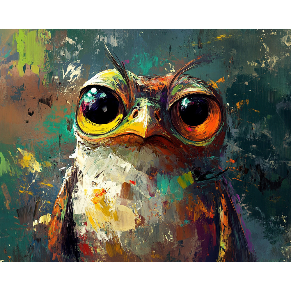 Nerdy Bird Portrait Painting By Number 2